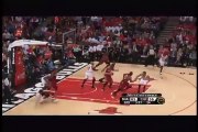 Udonis Haslem dunks on Derrick Rose -- Miami Heat vs. Chicago Bulls