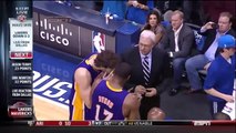 Phil Jackson Slaps Pau Gasol(For Being Soft) As The Lakers Fall Behind 3-0 To The Mavericks 5-6-2011