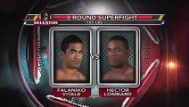 Hector Lombard lands yet another vicious right hand leaving Vitale slowly toppling to the ground. B