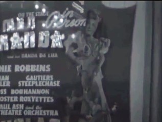 Carmen Miranda  at the Roxy Theater 1942