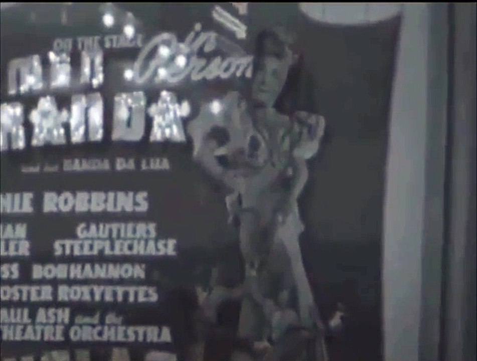 Carmen Miranda  at the Roxy Theater 1942