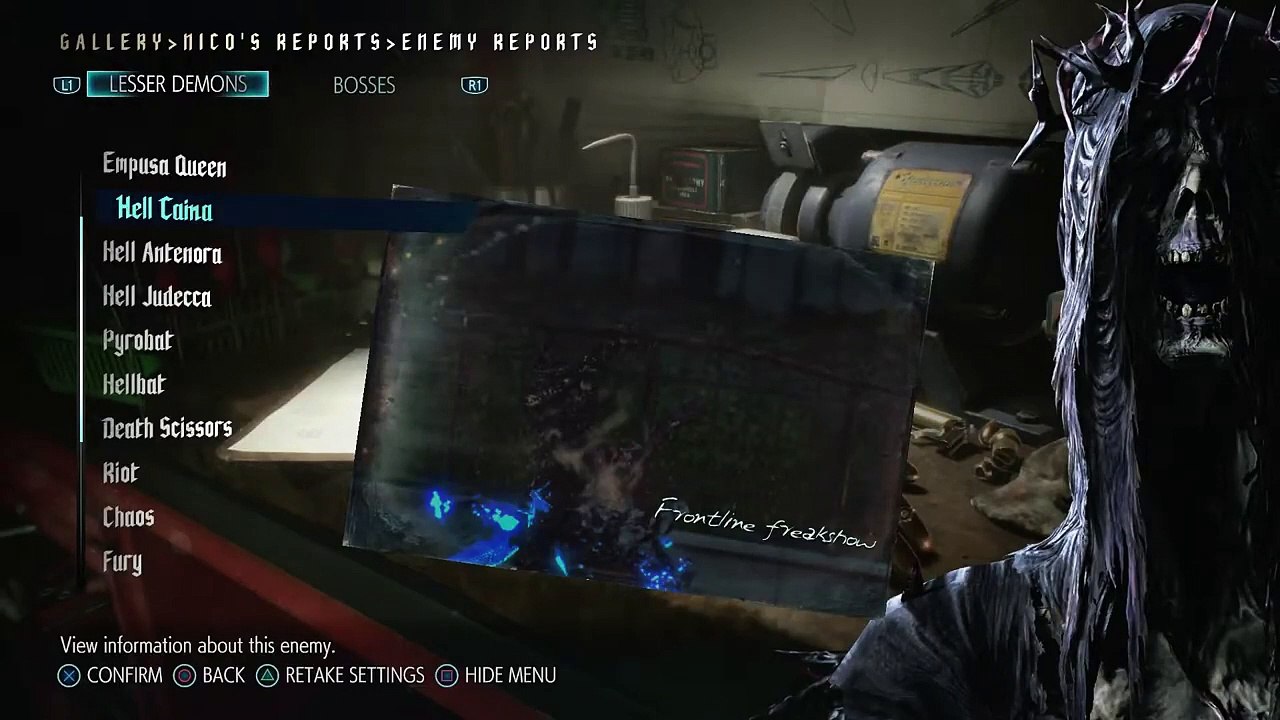 Devil May Cry 5 - Hell Caina Bestiary - Library Report see link