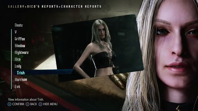 Devil May Cry 5 Character Reports - Trish Library