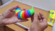 Unboxing and Review of Sensory Toys for Kids Sensory Slug Toy Stress Relief Toys Slug Toy Fidget Caterpillar Toys for Kids Silicone Toys