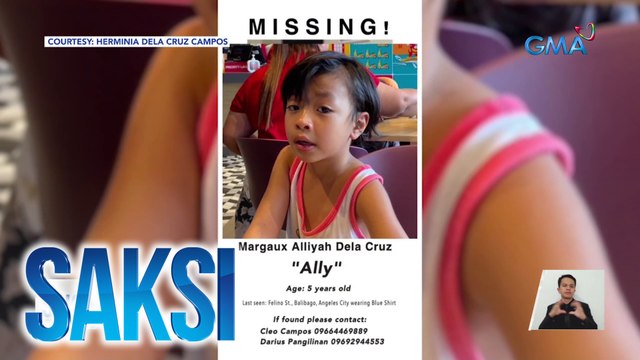 5-anyos na babae, ilang araw nang nawawala; nakunan ng CCTV na bitbit ng isang lalaki | Saksi