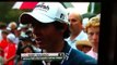 Rory McIlroy US OPEN 2011 interview with eyebrow dance kid behind