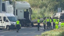 A prisión el conductor del camión que arrolló y mató a seis personas en un control en Los Palacios (Sevilla)