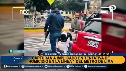 ¡Después de dos años! cae involucrado en intento de asesinato en la Línea 1 del Metro de Lima