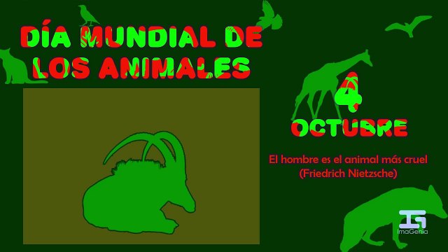 Día mundial de los animales - Octubre 4