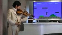 Mario Bros musica de video juego en violin