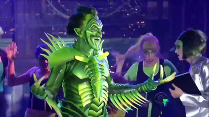 Download Video: Spiderman Turn Off The Dark - Green Goblin and Ensemble - David Letterman Show