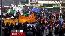 Disturbios por protestas estudiantiles de Chile