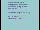 Using rune divination attempt to predict earthquakes, tsunamis, volcanoes
