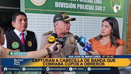 Cae líder de "Los Fantásticos del Pacifico" en SJM: decía ser taxista pero cobraba cupos a obreros