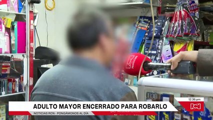 Asaltan local de adulto mayor en Bogotá
