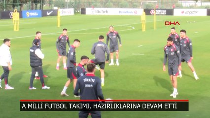 A Milli Futbol Takımı hazırlıklarını sürdürdü