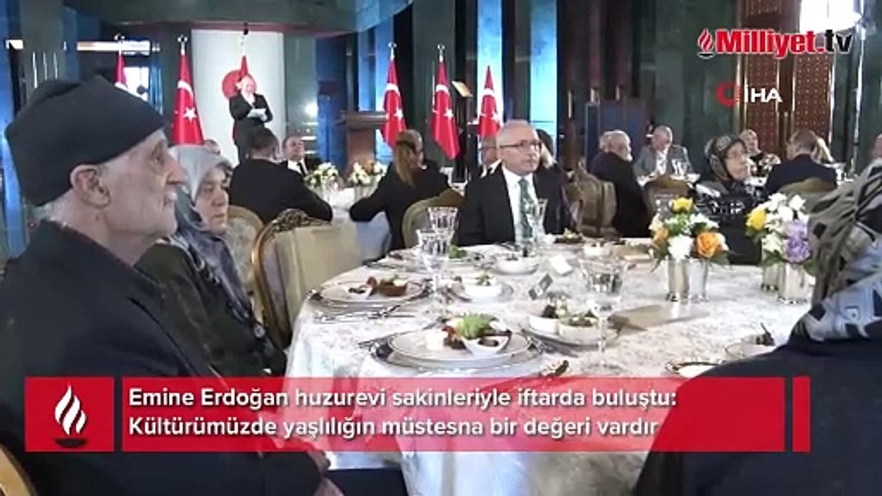 Emine Erdoğan huzurevi sakinleriyle iftarda buluştu: Kültürümüzde yaşlılığın müstesna bir değeri vardır