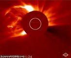 Massive comet impacts the Sun