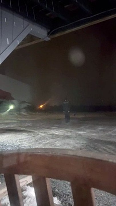 Frightening Encounter with Individual Outside Remote Lodge