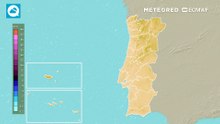 Em poucas horas uma gota fria deixará aguaceiros de lama e trovoada em Portugal continental