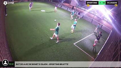 But de Alec de Bonet d'Oléon - SPORTING BELETTE