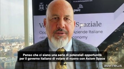 Spazio, Matt Ondler, presidente Axiom Space: nuove opportunit? di volo per l'Italia