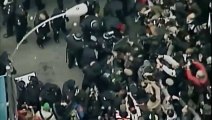 Hundreds of Occupy protesters clash with police