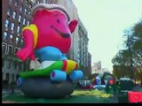Globos de Macy listos para el desfile de Accion de Gracias