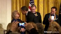 President Obama declares long time crush on Hollywood star Meryl Streep at Kennedy Center awards