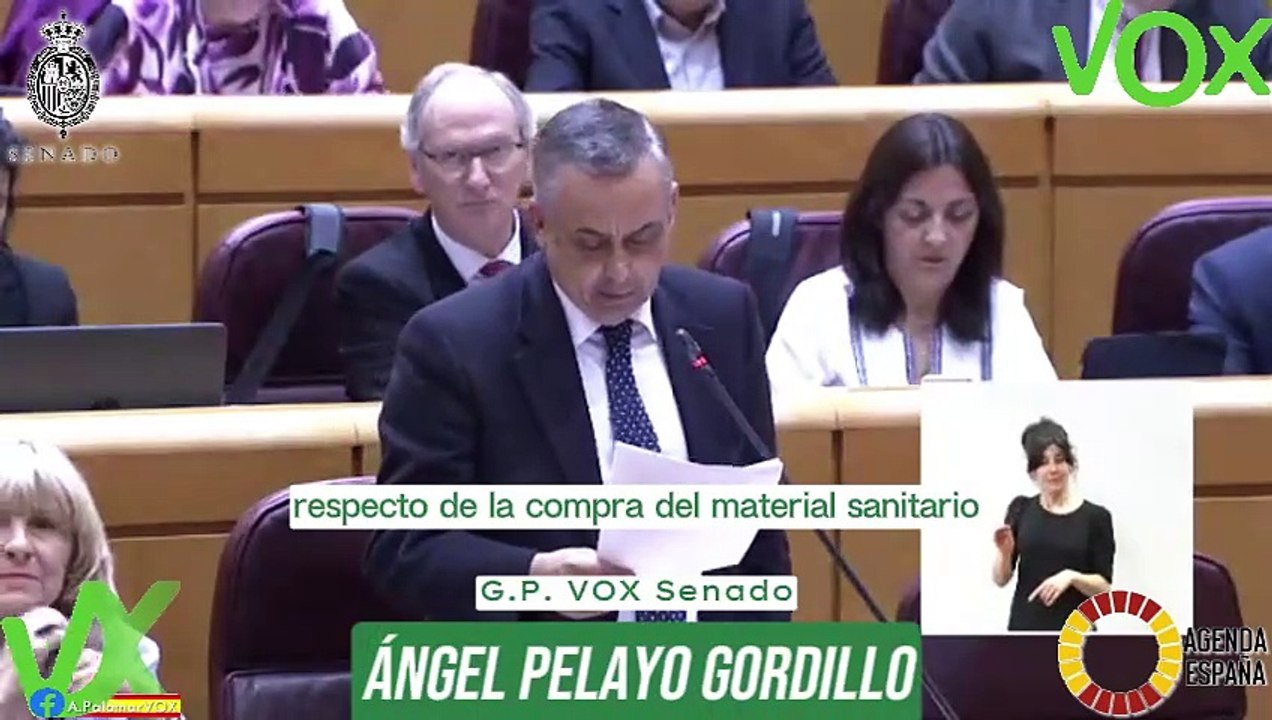 Angel Pelayo Gordillo. Pregunta sobre control de material en pandemia. 19.03.2024