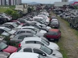 Mais de mil veículos apreendidos em Itajaí vão virar sucata