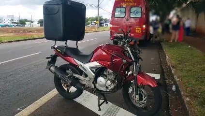 Motociclista fica ferido em acidente no São Cristóvão
