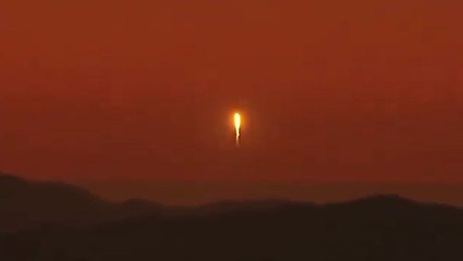 SpaceX Falcon 9 rocket launch from Los Angeles captured by news helicopter