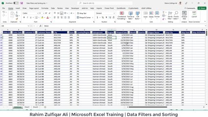05 - Data Filters and Sorting