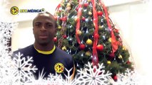 Club América Feliz Navidad y Próspero Año Nuevo de parte de Christian Benítez