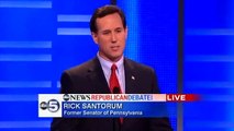 Rick Santorum on Family Values Republican Debate 2012