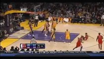 Blake Griffin ridiculous reverse shot over hishead  Lakers vs Clippers