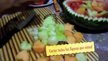 Ensalada de frutas para el día de San Valentin