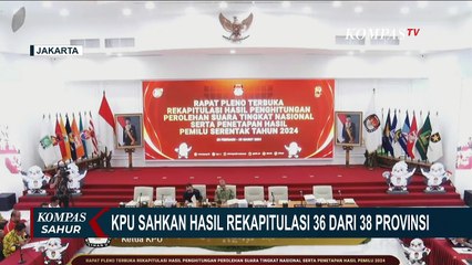 Descargar video: Rekapitulasi Suara 36 dari 38 Provinsi Disahkan, Siapa Capres-Cawapres yang Unggul?