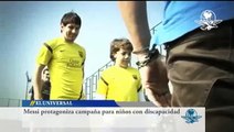 Messi protagoniza un comercial para niños con discapacidad