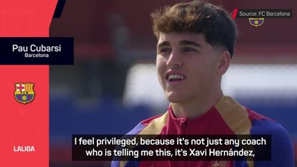 Cubarsi grateful to Xavi for giving him Barcelona opportunity