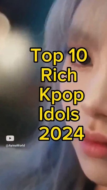 Top 10 Rich Kpop Idols 2024 #kpop #top10 #facts #viral #trending #top #shorts
