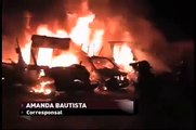 Comando armado incendian bodegas y camiones de Sabritas en Michoacán y Guanajuato