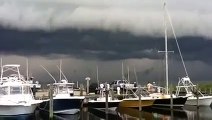 Extrañas nubes de tormenta formadas en Cape Hatteras NC