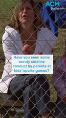 Sports parents bad behaviour passed directly to kids