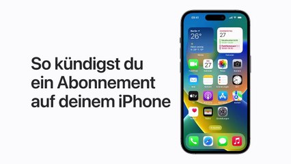 ein Abonnement auf einem iPhone kündigen