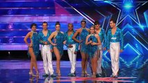 Americas Got Talent 2014   Baila Conmigo Speedy Columbian Salsa Dancers Shake Their Stuff