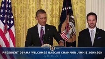 President Obama Welcomes NASCAR Champion