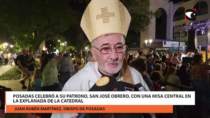 Posadas celebró a su patrono, San José Obrero, con una misa central en la explanada de la Catedral