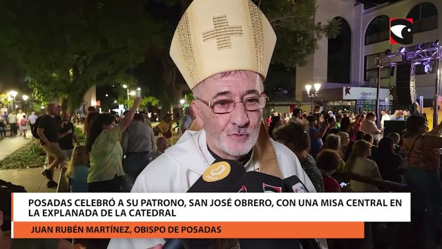 Posadas celebró a su patrono, San José Obrero, con una misa central en la explanada de la Catedral